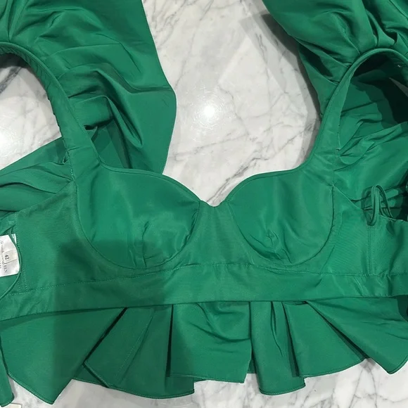 ALEXANDER MCQUEEN RUFFLED
CORSET CROP TOP - Picture 3 of 8